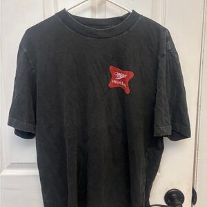 Miller High Life Black Short Sleeve Tee